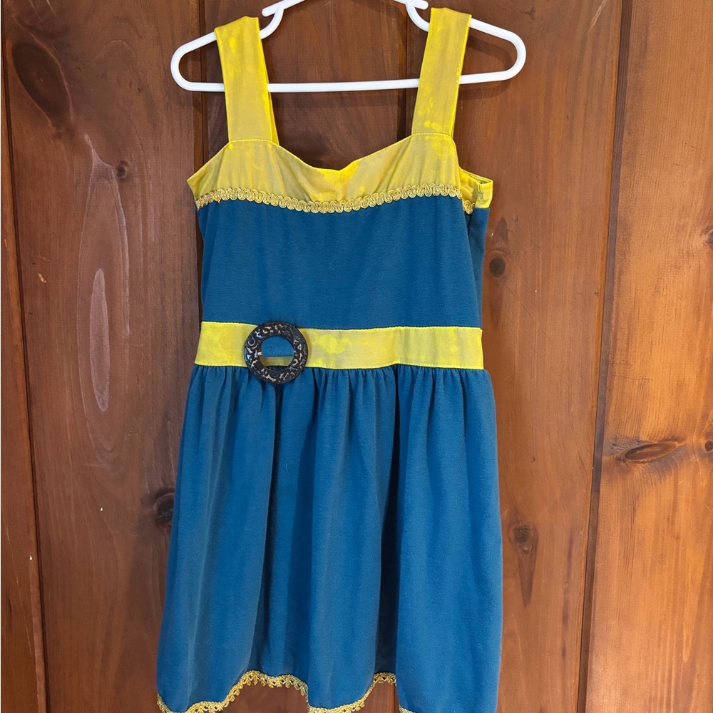 Blue and Yellow Kids Dress